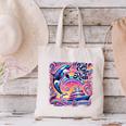 EAT THE RICH 90S NOSTALGIA WHALE ORCA YAHCT RETRO Canvas Tote Bag