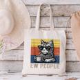 Ew People Introvert Cat Lover Crazy Vintage Cat Lady Canvas Tote Bag Ew People Introvert Cat Lover Crazy Vintage Cat Lady Canvas Tote Bag