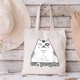 Ew People Introvert Sayings Sarcastic Cat Quote Canvas Tote Bag