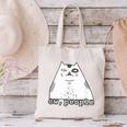Ew People Introvert Sayings Sarcastic Cat Quote Canvas Tote Bag