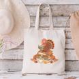 Fall Book Vintage Turkey Thanksgiving Reading Book Lovers Canvas Tote Bag Fall Book Vintage Turkey Thanksgiving Reading Book Lovers Canvas Tote Bag