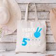 Fifth Grade Graduation Peace Out 5th Grade Boys Canvas Tote Bag
