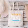 Im Fluent In Silence Introvert Canvas Tote Bag Im Fluent In Silence Introvert Canvas Tote Bag