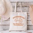 French Patisserie Lover Introvert Croissant Conversation Canvas Tote Bag French Patisserie Lover Introvert Croissant Conversation Canvas Tote Bag