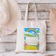 Frutiger Aero Aesthetic Rainbow Glitch Art Canvas Tote Bag