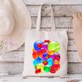 Frutiger Aero Aesthetic Tech Orb Pattern Heart Cherry Lips Canvas Tote Bag