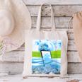 Frutiger Aero Aesthetic Tech Water Fishes Monitor Screen Canvas Tote Bag