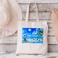 Frutiger Aero Beach Y2k Aesthetic Palm Tree Sand Ocean Men Women Girls Kids Canvas Tote Bag
