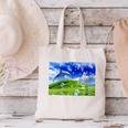 Frutiger Aero Dolphin Meadow Aesthetic Y2k 2000s Ironic Canvas Tote Bag