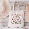 Ghost Book Reading Christmas Books Lover Teacher Kids Canvas Tote Bag