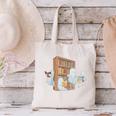 Ghosts Reading Books Teacher Halloween Librarian Book Lover Canvas Tote Bag