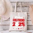 Girlfriend Of a 2025 Graduate Prom Graduation 25 VolleyBall Canvas Tote Bag