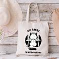 Go Away I'm Introverting Cat With Coffee Canvas Tote Bag Go Away I'm Introverting Cat With Coffee Canvas Tote Bag