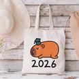 Grad Class Of 2026 Capybara Graduation Graduated Kids Canvas Tote Bag