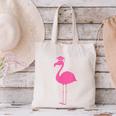Graduate Cute Pink Flamingo Graduation Canvas Tote Bag