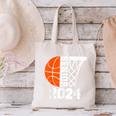 Graduate Senior Class Of 2024 Basketball Player Graduation Canvas Tote Bag