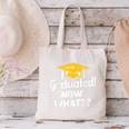 I Graduated Now What Congratulations Graduation Canvas Tote Bag