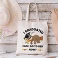 I Graduated Can I Go Back To Bed Sloth Graduation Cap Canvas Tote Bag