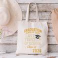 Graduation Class Of 2026 My Last First Day Of School Senior Canvas Tote Bag