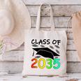 Graduation Class Of 2035 Hand Prints Space Pre-K -12th Grade Canvas Tote Bag