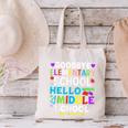 Graduation Shirt For 5th Grader Goodbye Hello Middle School Canvas Tote Bag