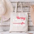 Graduation Shirt For Nurses Nursing School Survivor Tee Canvas Tote Bag