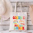 Groovy Goodbye 7th Grade Graduation Hello Summer Kids Canvas Tote Bag