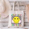 Groovy Next Stop 2nd Grade 1st Grade Graduation 2025 Canvas Tote Bag
