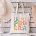 Groovy In My Phd Era Doctorate Graduation Canvas Tote Bag
