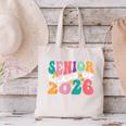 Groovy Senior Class Of 2026 My Last First Day Graduation 26 Canvas Tote Bag
