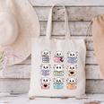 Halloween Ghosts Reading Books Pattern Spooky Kawaii Anime Canvas Tote Bag