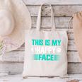 This Is My Happy Face Introvert Canvas Tote Bag This Is My Happy Face Introvert Canvas Tote Bag