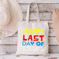 Happy Last Day Of School Graduation Teachers Student Canvas Tote Bag