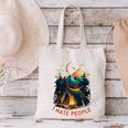 I Hate People Id Rather Be Camping Sarcastic Introvert Canvas Tote Bag