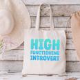 High Functioning Introvert Sarcasm Sarcastic Canvas Tote Bag High Functioning Introvert Sarcasm Sarcastic Canvas Tote Bag