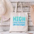 High Functioning Introvert Sarcasm Sarcastic Grunge Canvas Tote Bag High Functioning Introvert Sarcasm Sarcastic Grunge Canvas Tote Bag