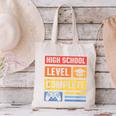 High School Level Complete Class Of 2024 Senior Graduation Canvas Tote Bag