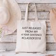 Highschool College Graduation Class Of 2018 Shirt Canvas Tote Bag