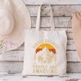 Hiking Because People Are Annoying Introvert Canvas Tote Bag Hiking Because People Are Annoying Introvert Canvas Tote Bag