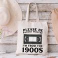Over The Hill Please Be Patient I'm From The 1900s VHS Canvas Tote Bag Over The Hill Please Be Patient I'm From The 1900s VHS Canvas Tote Bag