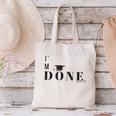 I'm Done College High School Graduation Senior Canvas Tote Bag