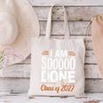 I'm Sooo Done Class Of 2027 Senior Graduation Grad Party Canvas Tote Bag