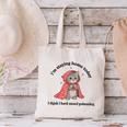 I’m Staying Home Today Cat Introvert Homebody Canvas Tote Bag