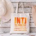 INTJ Architect Personality Introvert Sarcastic Orange Canvas Tote Bag INTJ Architect Personality Introvert Sarcastic Orange Canvas Tote Bag