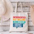 Introvert Aircraft Spotting Lovers Men & Women Canvas Tote Bag