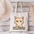 Introvert Anime Cat Ew People Canvas Tote Bag Introvert Anime Cat Ew People Canvas Tote Bag