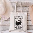 Introvert Apparel Emporium Mothman Tarot Card Antisocial Butterfly Cryptozoologist -Adults Grey Canvas Tote Bag