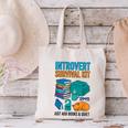 Introvert Book Lover Introvert Survival Kit Canvas Tote Bag Introvert Book Lover Introvert Survival Kit Canvas Tote Bag