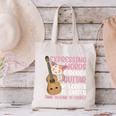 Introvert Guitarist Expressing Words Through Guitar Melody Canvas Tote Bag