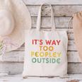 Introvert Its Way Too Peopley Canvas Tote Bag Introvert Its Way Too Peopley Canvas Tote Bag